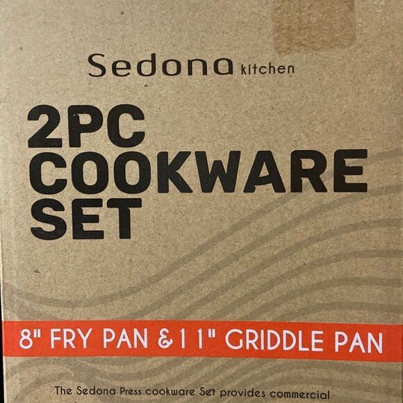 Sedona Forged Aluminum 8" Fry Pan and 11" Griddle Pan 2-PIECE Cookware S… - Picture 3 of 6